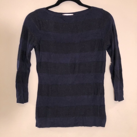 Isaac Mizrahi Silk-Blend Striped Sweater - Picture 2 of 6